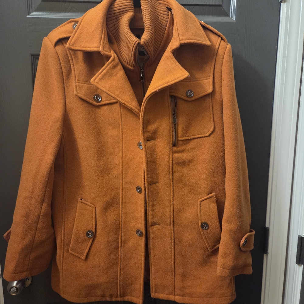 Unisex Military Style Burnt Orange Jacket